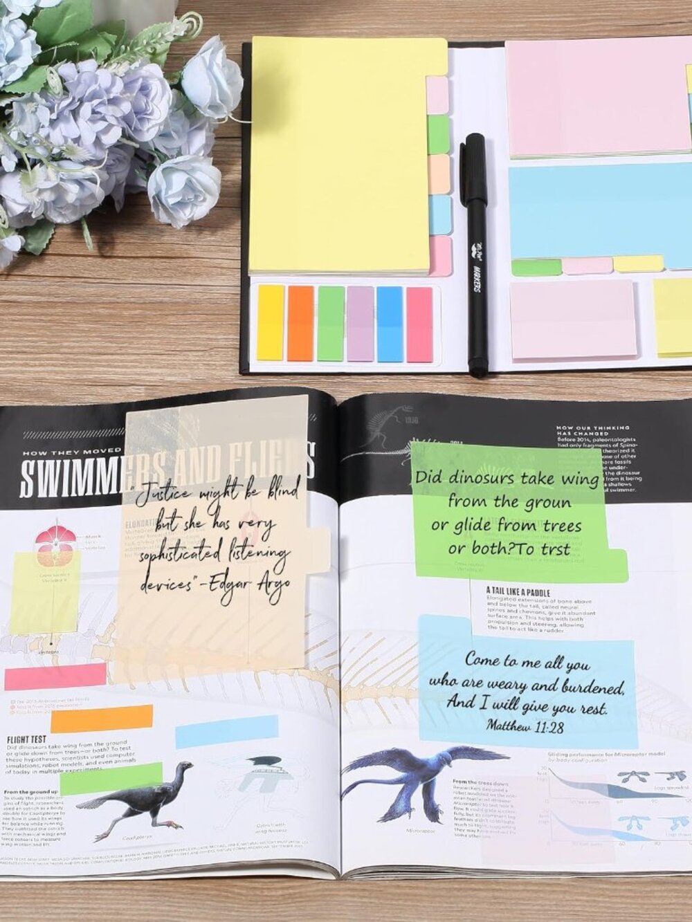 Transparent Sticky Notes Set, 380 Pack - Picture 3 of 7